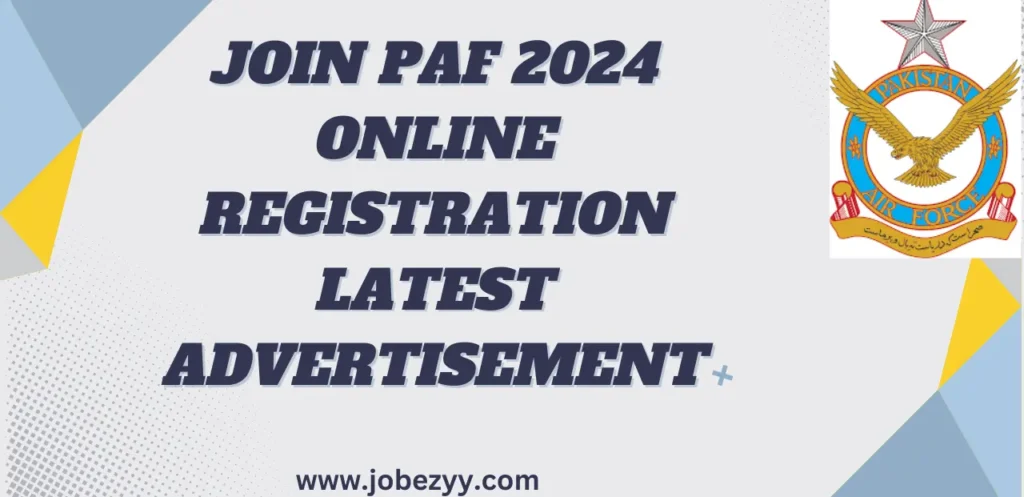 Join PAF 2024 Online Registration Latest Advertisement